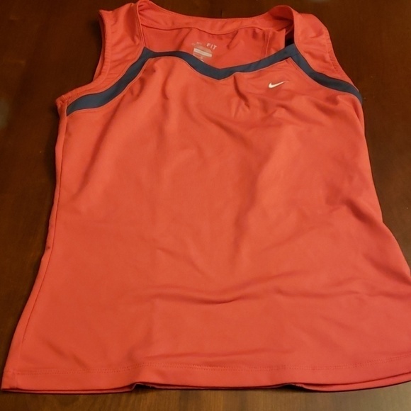 Nike Dry Fit Tank Med Red & Grey VGUC - Picture 5 of 9